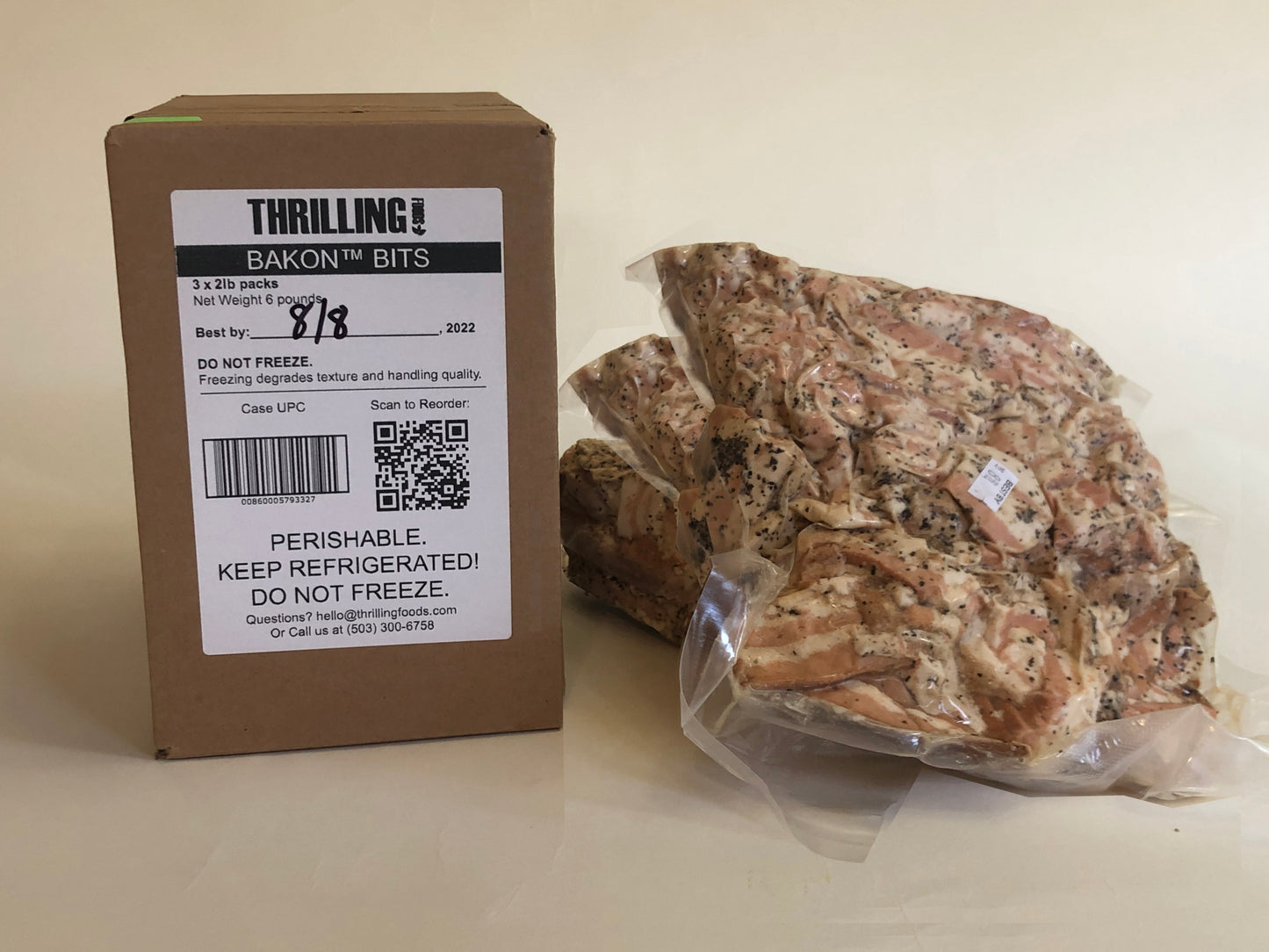 Thrilling Bakon Bits™ - 6lb case, bulk packed